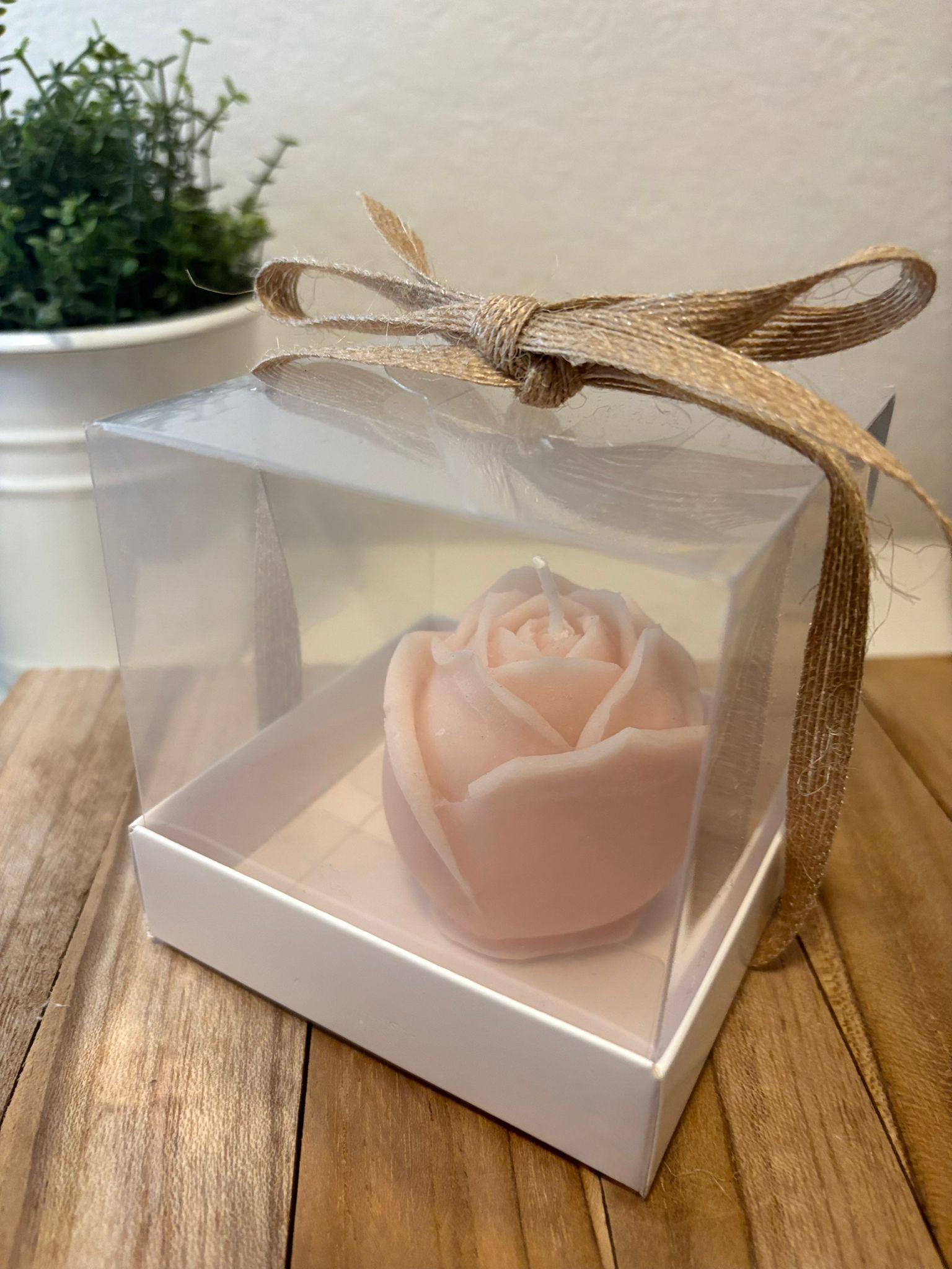 bougie rose — artisanale suisse