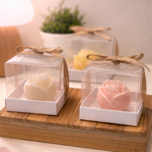 bougie rose — artisanale suisse🌹